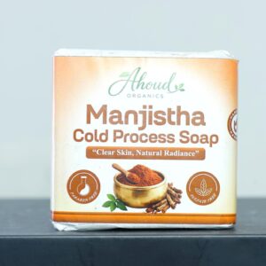 Handcrafted Manjistha Soap with natural ingredients for cleansing and maintaining healthy-looking skin